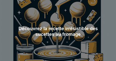Découvrez la recette irrésistible des sucettes au fromage