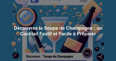 Découvrez la Soupe de Champagne : un Cocktail Festif et Facile à Préparer