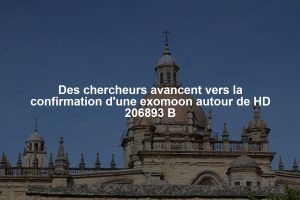 Des chercheurs avancent vers la confirmation d'une exomoon autour de HD 206893 B