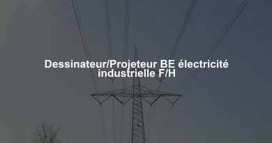 Dessinateur/Projeteur BE électricité industrielle F/H