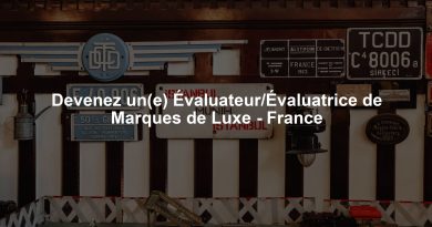 Devenez un(e) Évaluateur/Évaluatrice de Marques de Luxe - France
