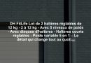 DH FitLife Lot de 2 haltères réglables de 12 kg - 2 à 12 kg - Avec 5 niveaux de poids - Avec disques d'haltères - Haltères courts réglables - Poids variable 5 en 1 – Le détail qui change tout au quotidien
