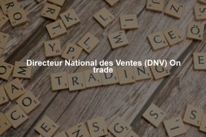 Directeur National des Ventes (DNV) On trade