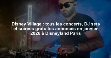 Disney Village : tous les concerts, DJ sets et soirées gratuites annoncés en janvier 2026 à Disneyland Paris