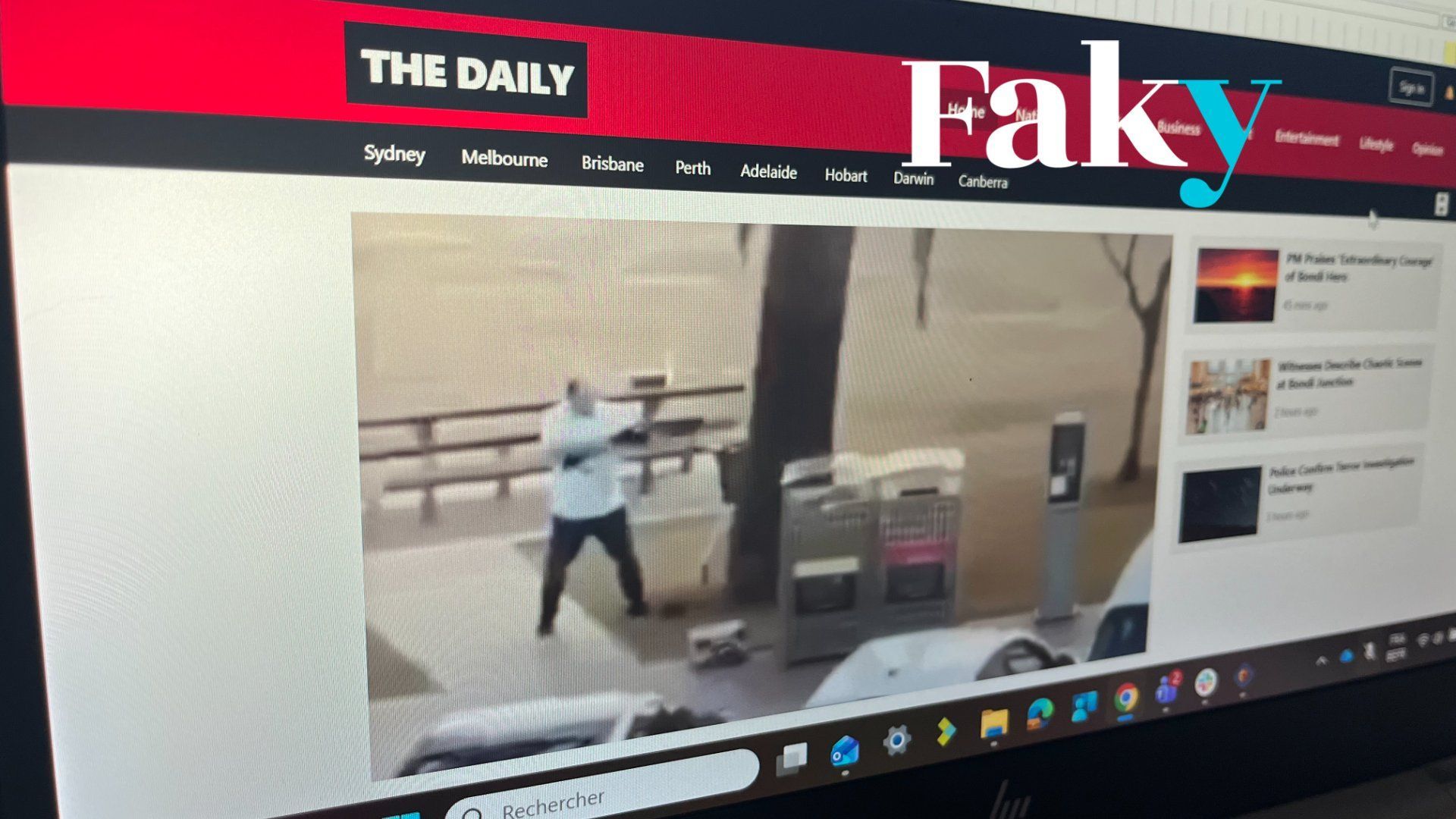 Ahmed al Ahmed, Edward Crabtree : un faux site manipule l'identité du héros de Bondi Beach