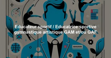 Educateur sportif / Educatrice sportive gymnastique artistique GAM et/ou GAF