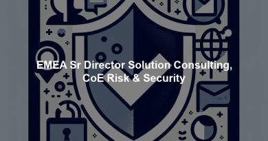 EMEA Sr Director Solution Consulting, CoE Risk & Security