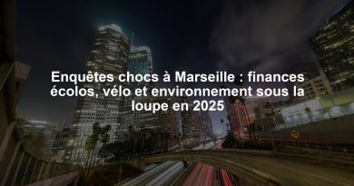 Enquêtes chocs à Marseille : finances écolos, vélo et environnement sous la loupe en 2025