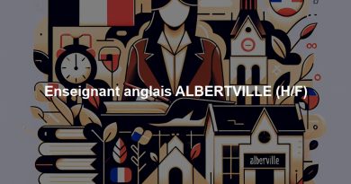 Enseignant anglais ALBERTVILLE (H/F)