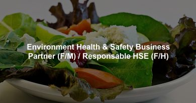 Environment Health & Safety Business Partner (F/M) / Responsable HSE (F/H)