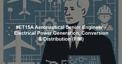 #ET15A Aeronautical Senior Engineer - Electrical Power Generation, Conversion & Distribution (F/M)