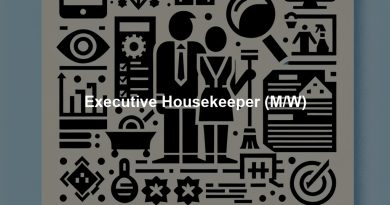 Executive Housekeeper (M/W)