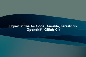 Expert Infras As Code (Ansible, Terraform, Openshift, Gitlab-Ci)