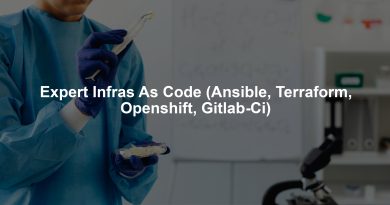 Expert Infras As Code (Ansible, Terraform, Openshift, Gitlab-Ci)