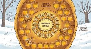 fabrication du miel par les abeilles