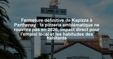 Fermeture définitive de Kapizza à Parthenay : la pizzeria emblématique ne rouvrira pas en 2026, impact direct pour l’emploi local et les habitudes des habitants