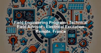 Field Engineering Program - Technical Field Advisor - Electrical Excitation Remote, France