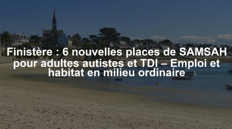 Finistère : 6 nouvelles places de SAMSAH pour adultes autistes et TDI – Emploi et habitat en milieu ordinaire