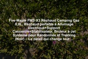 Fire-Maple FMS-X3 Réchaud Camping Gaz 0,8L, Réchaud portable à Allumage électrique+Support Casserole+Stabilisateur, Brûleur à Jet Systeme pour Randonnée et Trekking (Noir) – Le détail qui change tout au quotidien