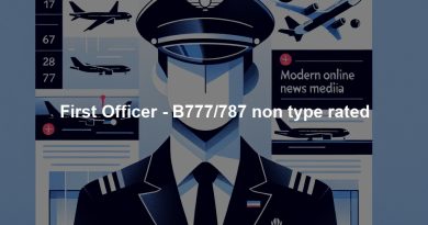First Officer - B777/787 non type rated