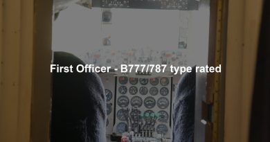 First Officer - B777/787 type rated
