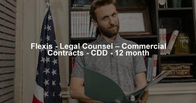 Flexis - Legal Counsel – Commercial Contracts - CDD - 12 month