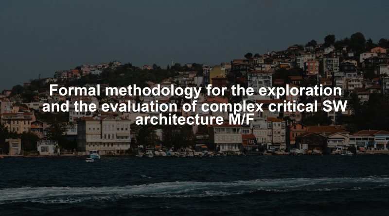 Formal methodology for the exploration and the evaluation of complex critical SW architecture M/F