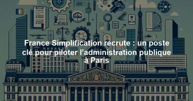 France Simplification recrute : un poste clé pour piloter l’administration publique à Paris