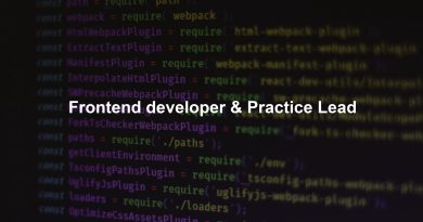 Frontend developer & Practice Lead