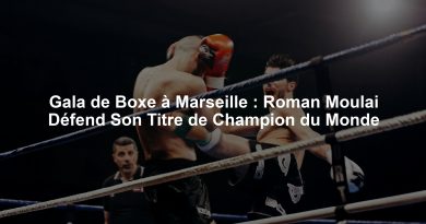 Gala de Boxe à Marseille : Roman Moulai Défend Son Titre de Champion du Monde