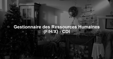 Gestionnaire des Ressources Humaines (F/H/X) - CDI