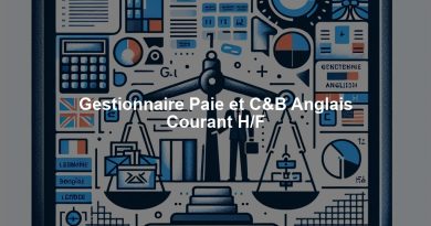 Gestionnaire Paie et C&B Anglais Courant H/F
