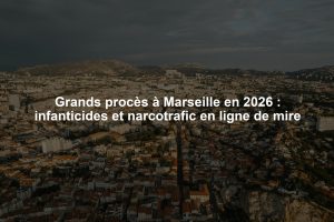 Grands procès à Marseille en 2026 : infanticides et narcotrafic en ligne de mire