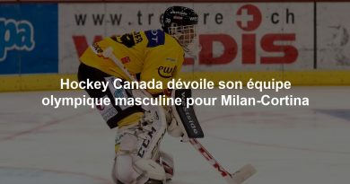Hockey Canada dévoile son équipe olympique masculine pour Milan-Cortina