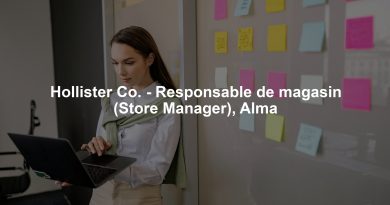 Hollister Co. - Responsable de magasin (Store Manager), Alma