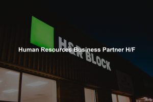 Human Resources Business Partner H/F