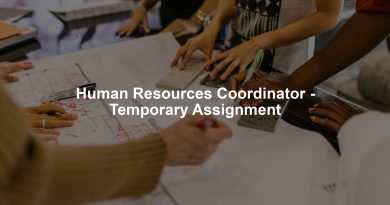 Human Resources Coordinator - Temporary Assignment