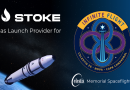 a promo banner for a space launch company