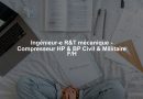 Ingénieur-e R&T mécanique - Compresseur HP & BP Civil & Millitaire F/H