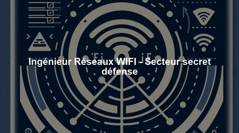 Ingénieur Réseaux WIFI - Secteur secret défense