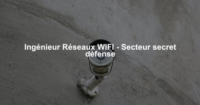 Ingénieur Réseaux WIFI - Secteur secret défense