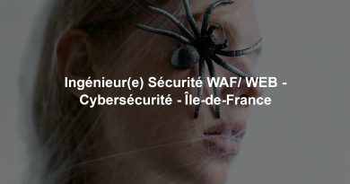 Ingénieur(e) Sécurité WAF/ WEB - Cybersécurité - Île-de-France