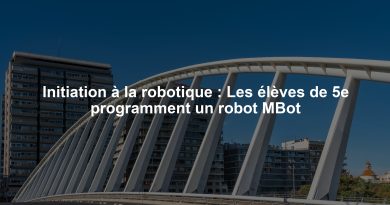 Initiation à la robotique : Les élèves de 5e programment un robot MBot