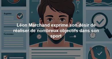 Léon Marchand exprime son désir de réaliser de nombreux objectifs dans son sport