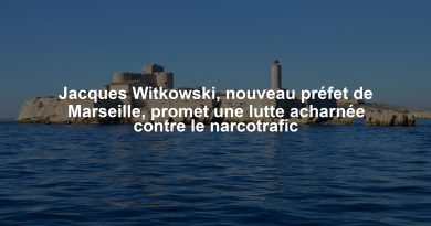 Jacques Witkowski, nouveau préfet de Marseille, promet une lutte acharnée contre le narcotrafic