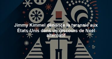 Jimmy Kimmel dénonce la tyrannie aux États-Unis dans un discours de Noël alternatif