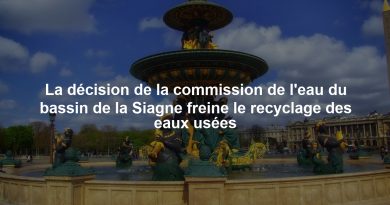 La décision de la commission de l'eau du bassin de la Siagne freine le recyclage des eaux usées
