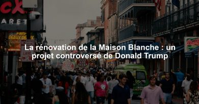 La rénovation de la Maison Blanche : un projet controversé de Donald Trump La rénovation de la Maison Blanche : un projet controversé de Donald Trump