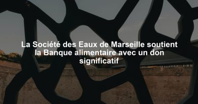 La Société des Eaux de Marseille soutient la Banque alimentaire avec un don significatif