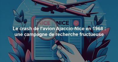 Le crash de l'avion Ajaccio-Nice en 1968 : une campagne de recherche fructueuse